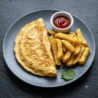 Omlette & Chips