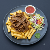 Chips doner kebab
