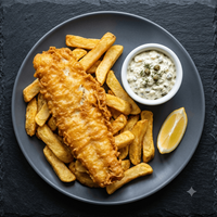 Haddock and chips