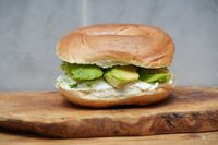 Cream Cheese & Avocado Bagel