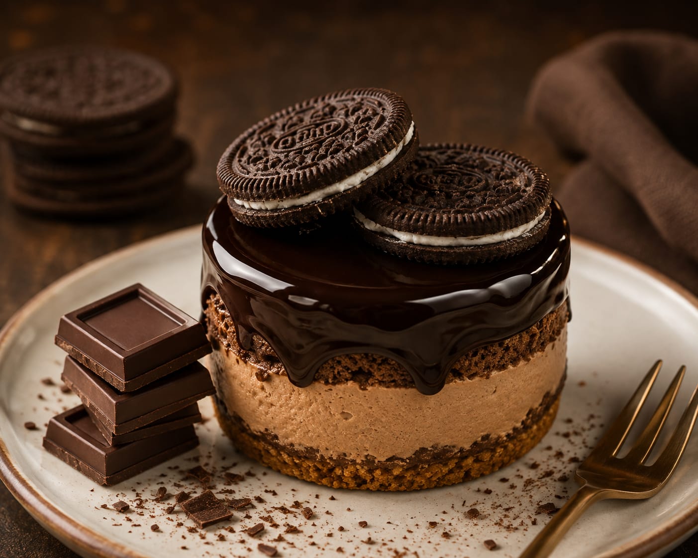 Mono Cocoa Biscuit Chocolate Cake