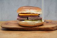 Salt Beef Melt Bagel