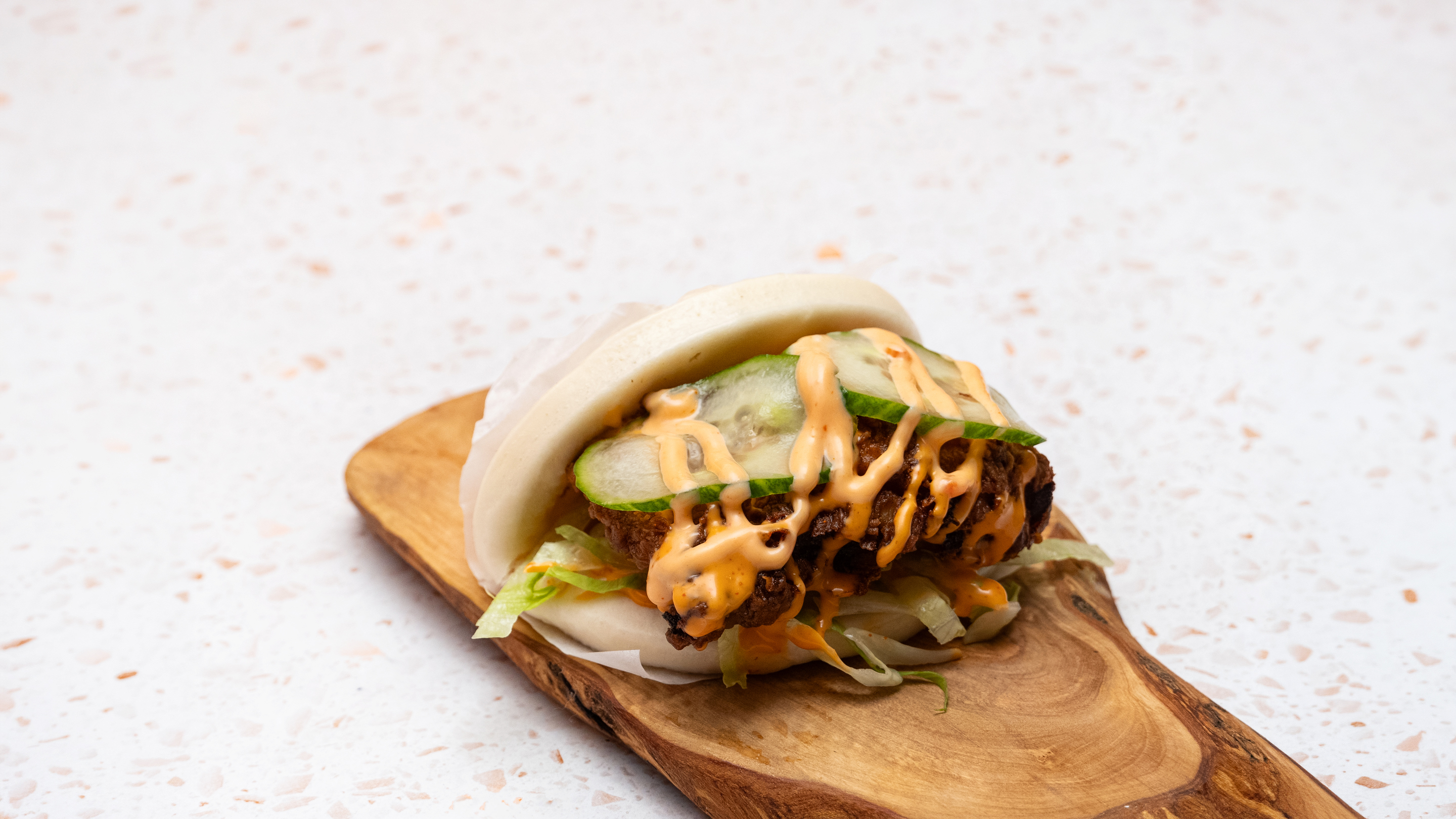 Sizzling Chicken Bao